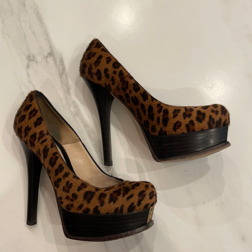 Fendi Pony Hair Platform Shoes /Used/ Authentic. Size 37